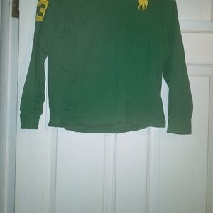 5 Kids Long Sleeve Polo Shirts with  Emblems